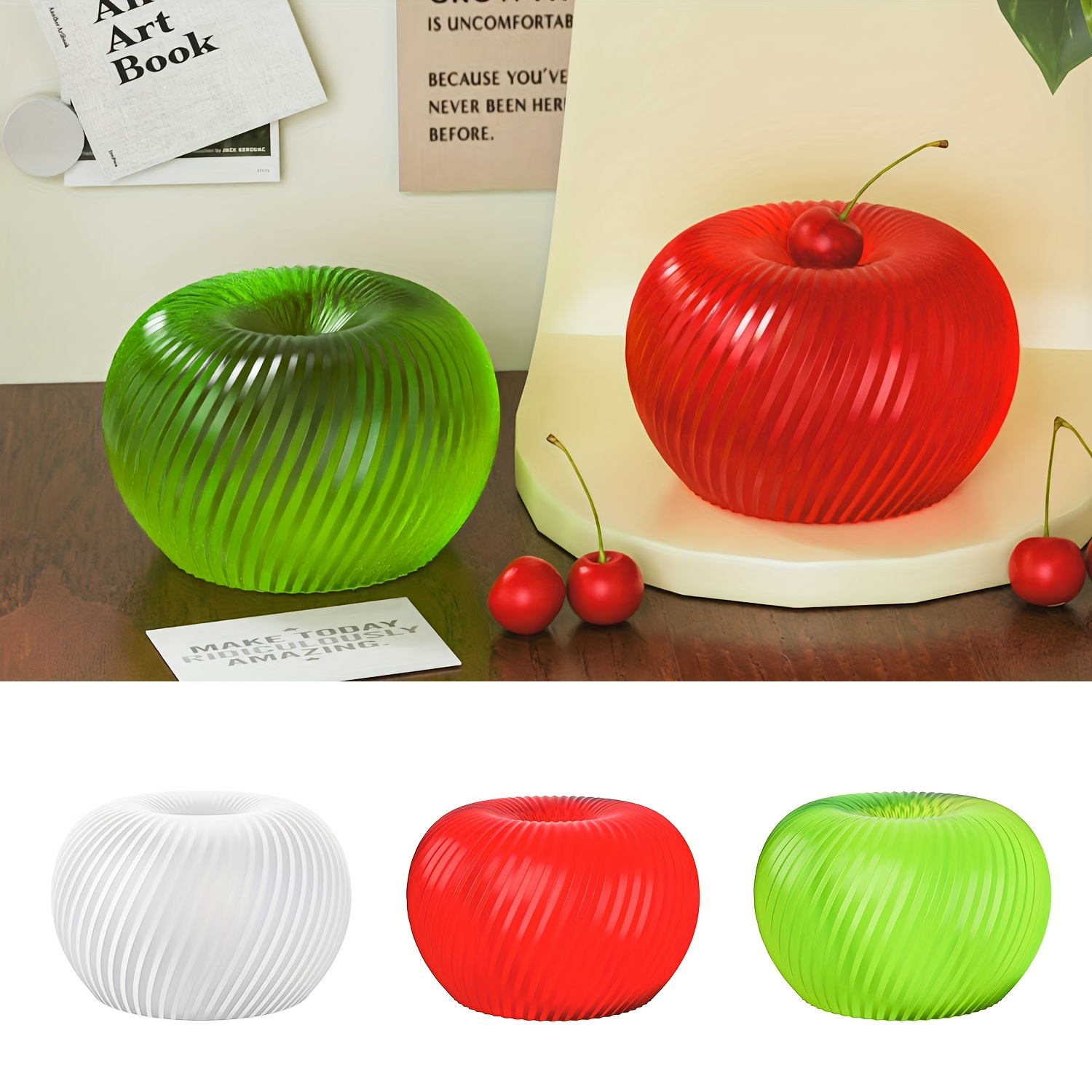 Candle Making Class - A trendy red apple silicone mold