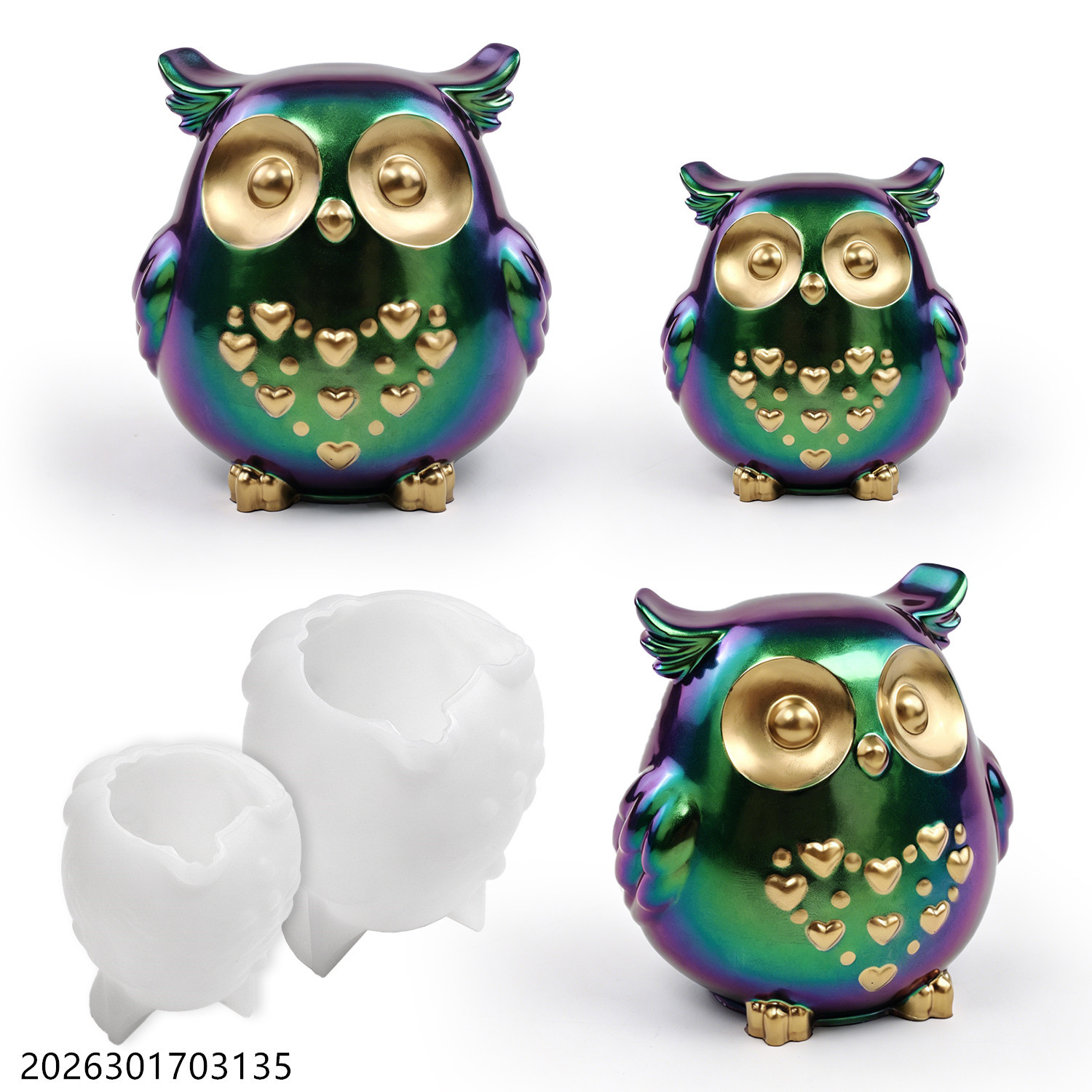 Candle Making Class - Owl Silicone Mold 3D Bird Shape