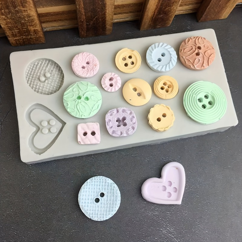 Buttons Shape Silicone Mold Si - Candle Making Items recension och pris