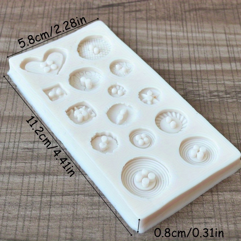 Buttons Shape Silicone Mold Si - Candle Making Items recension och pris
