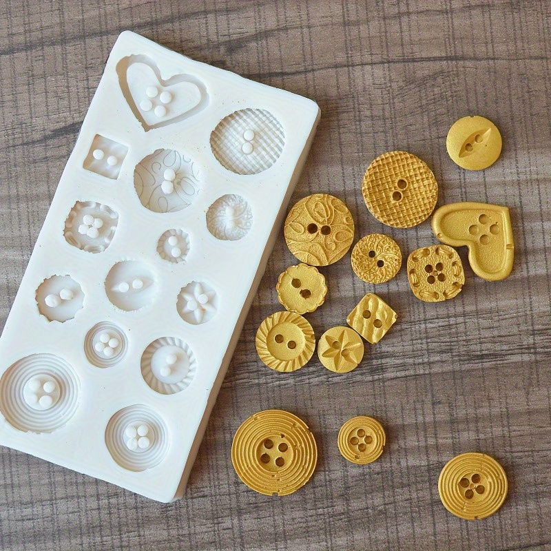 Buttons Shape Silicone Mold Si - Candle Making Items recension och pris
