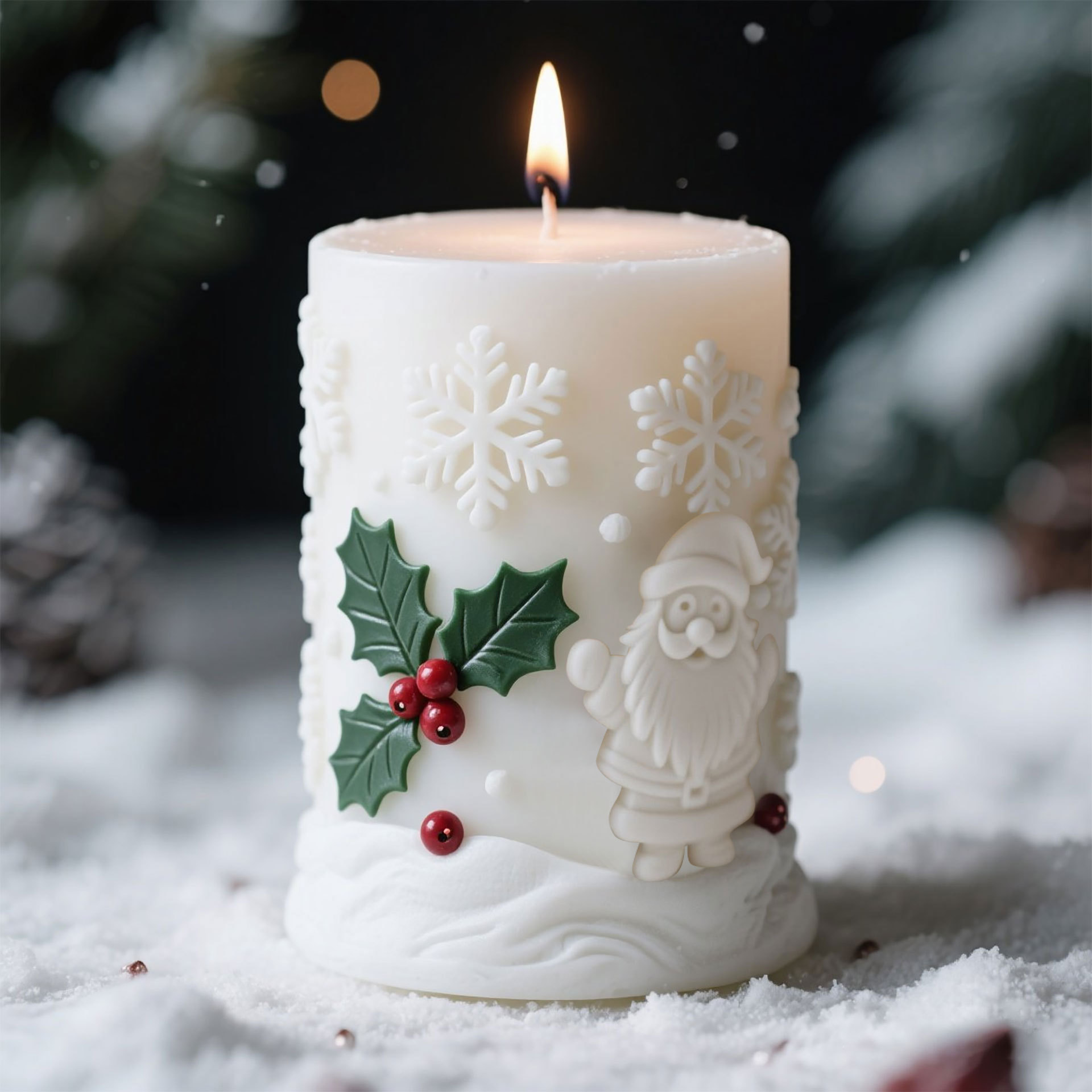 3D Relief Cylinder Christmas S - Candle Making Activity recension och pris