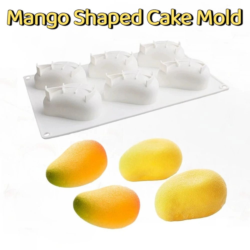 6 Cavity Mango Shaped Cake Mol - Candle Making Class recension och pris