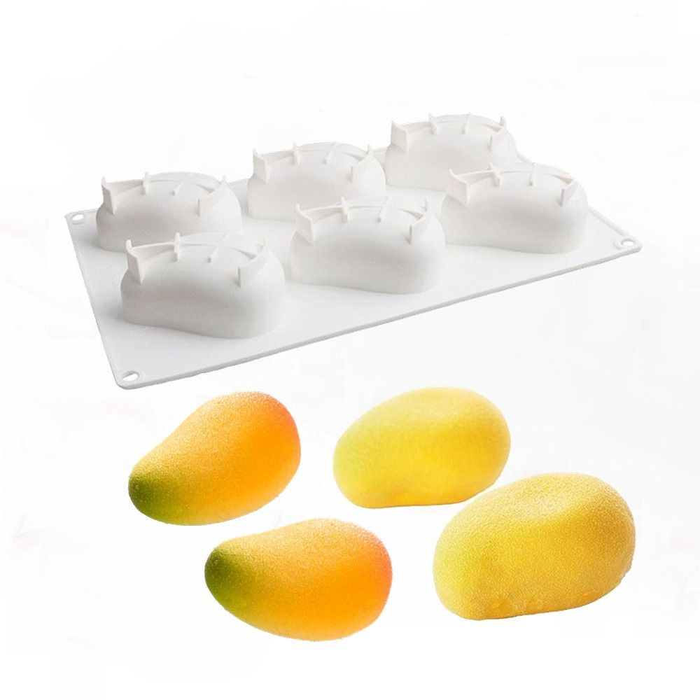 6 Cavity Mango Shaped Cake Mol - Candle Making Class recension och pris