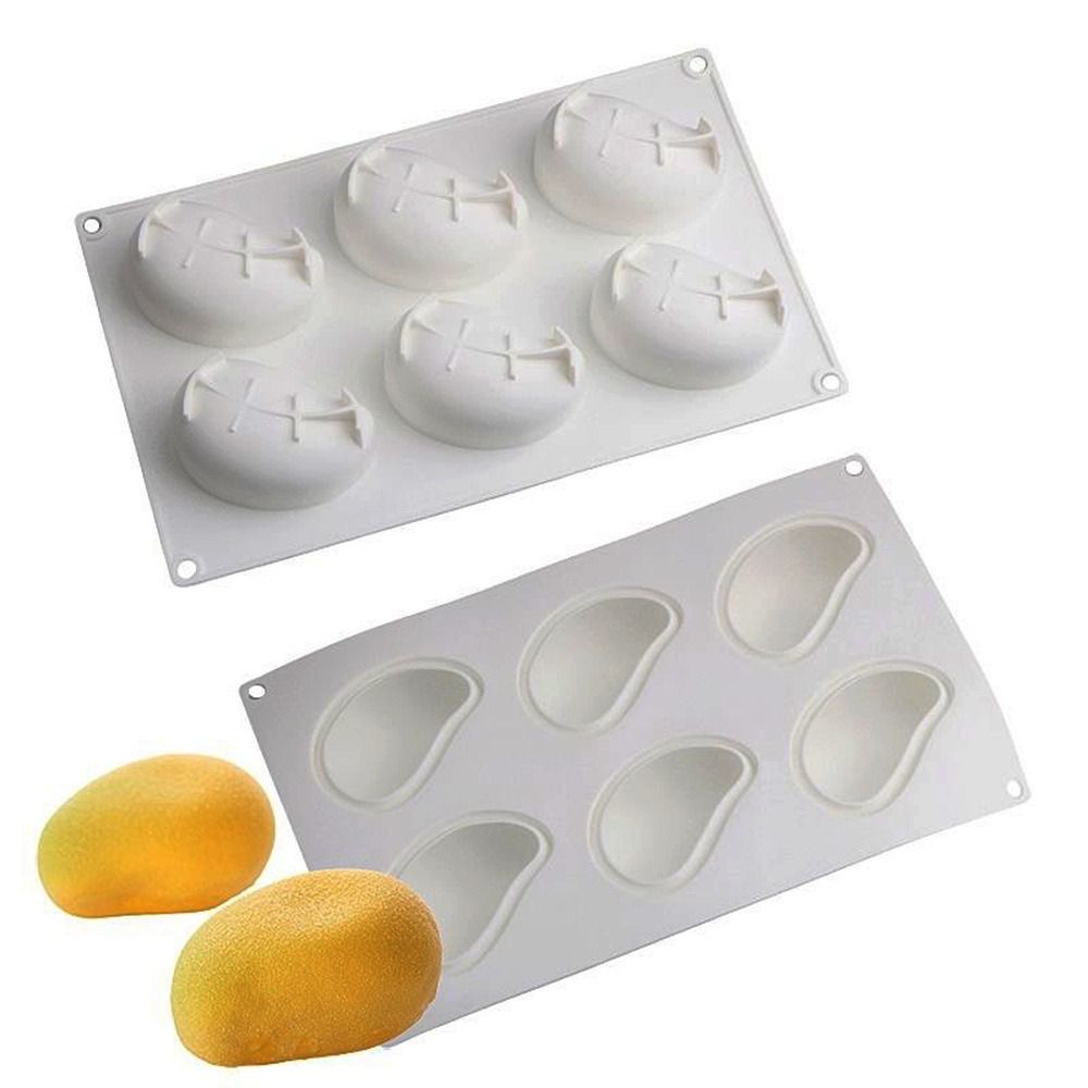 6 Cavity Mango Shaped Cake Mol - Candle Making Class recension och pris