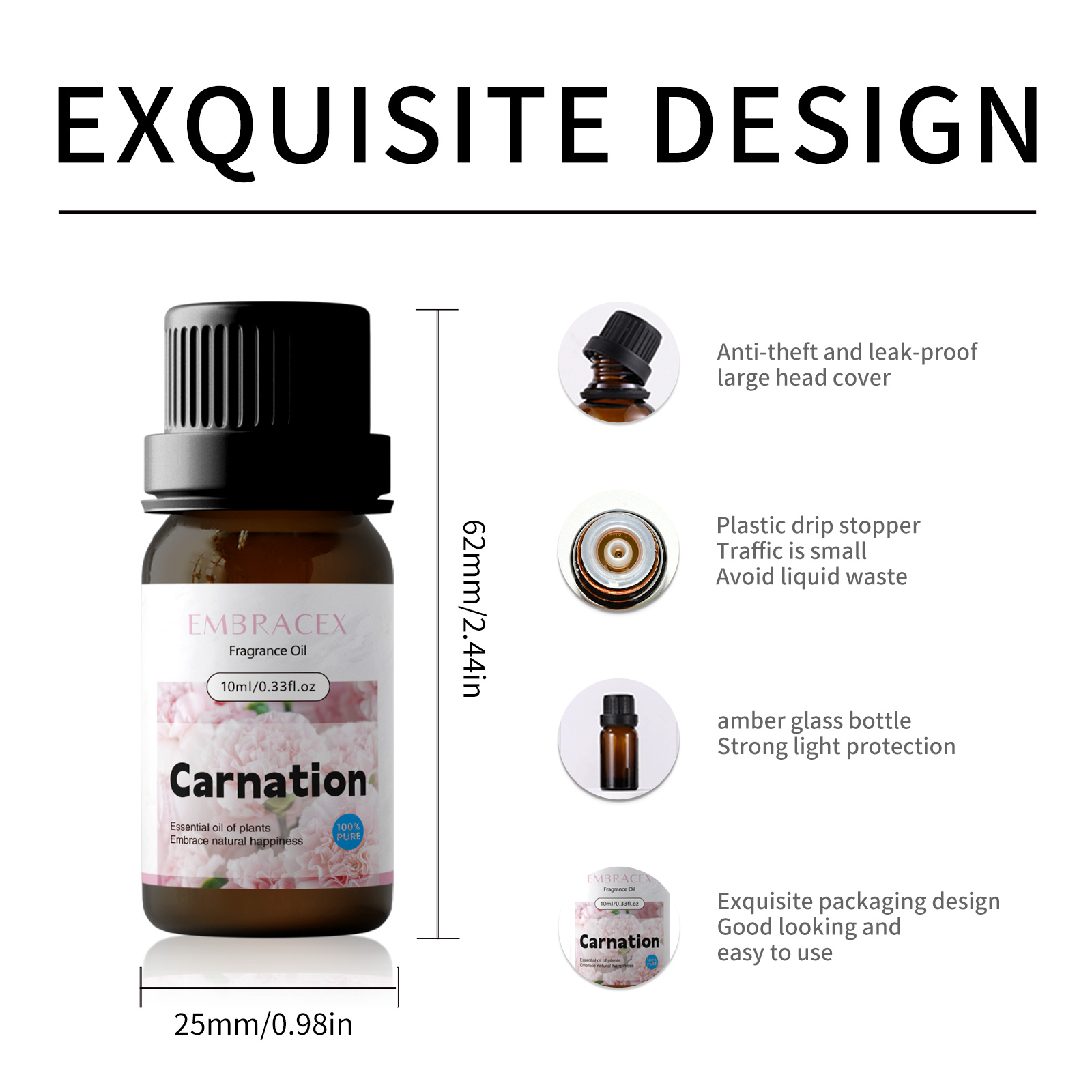 10ml Carnation Essential Oil F - Candle Making Fragrances recension och pris
