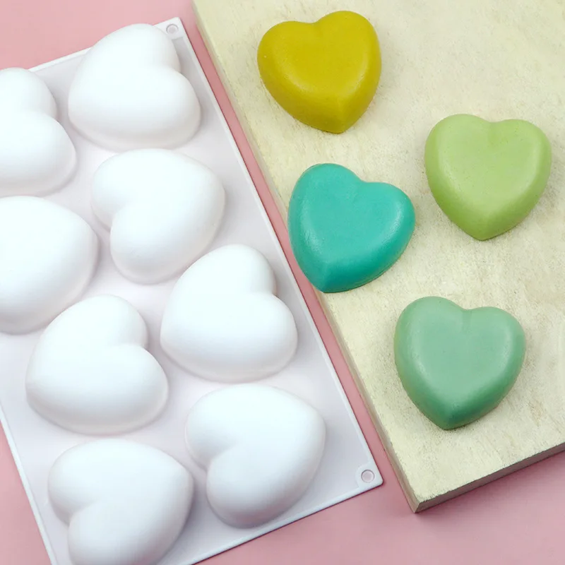 Love Heart Silicone Soap Mold  - Candle Making Items recension och pris