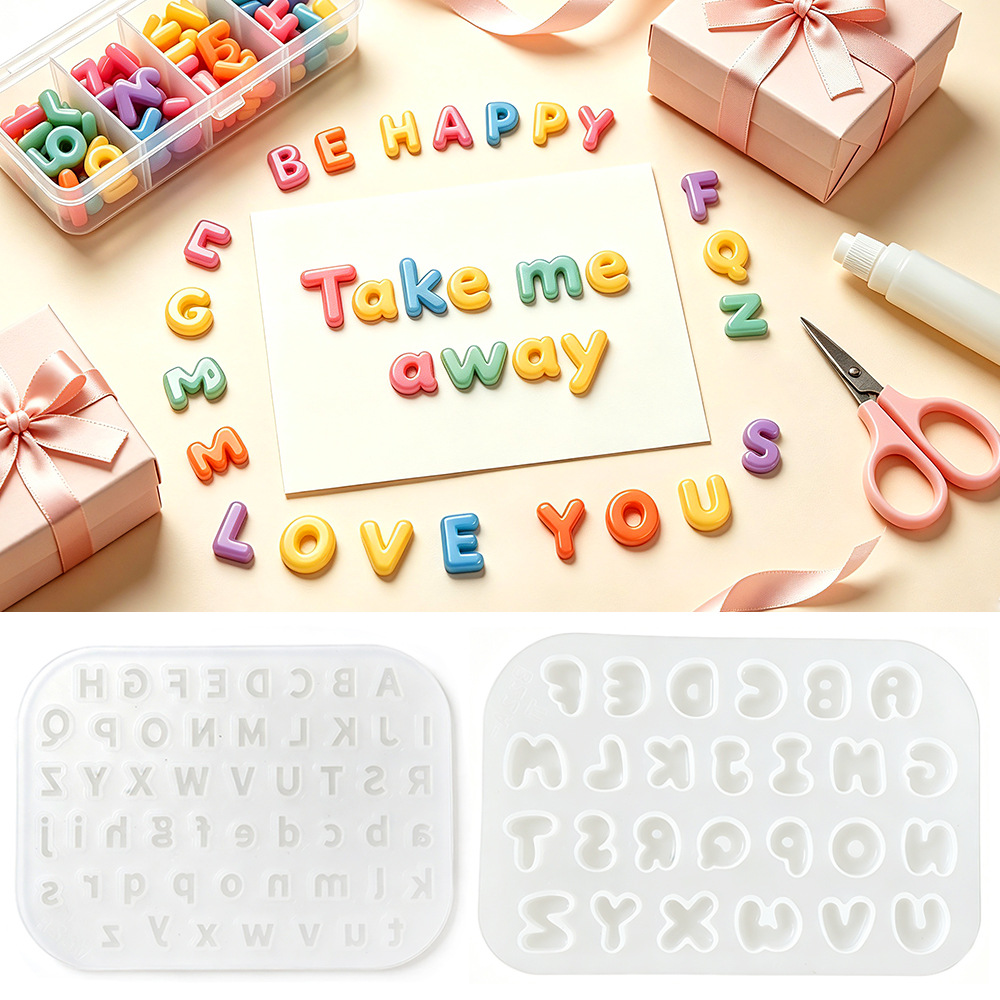 2Pcs Mini Letter Silicone Mold - Candle Making Moulds recension och pris