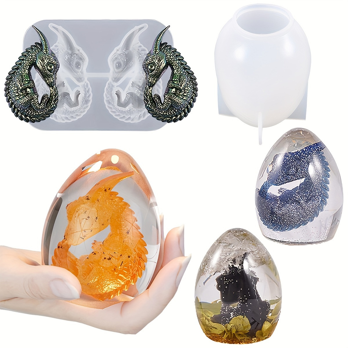 Silicone Dragon Egg Molds, 2-P - Candle Making Items recension och pris