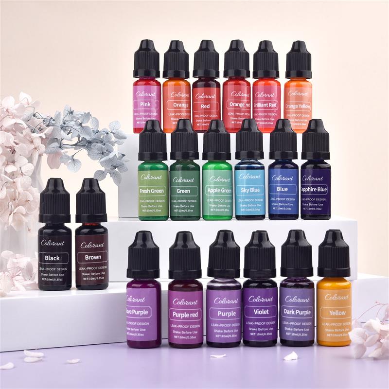 20 Colors Candle Wax Pigment C - Candle Dye Chip recension och pris