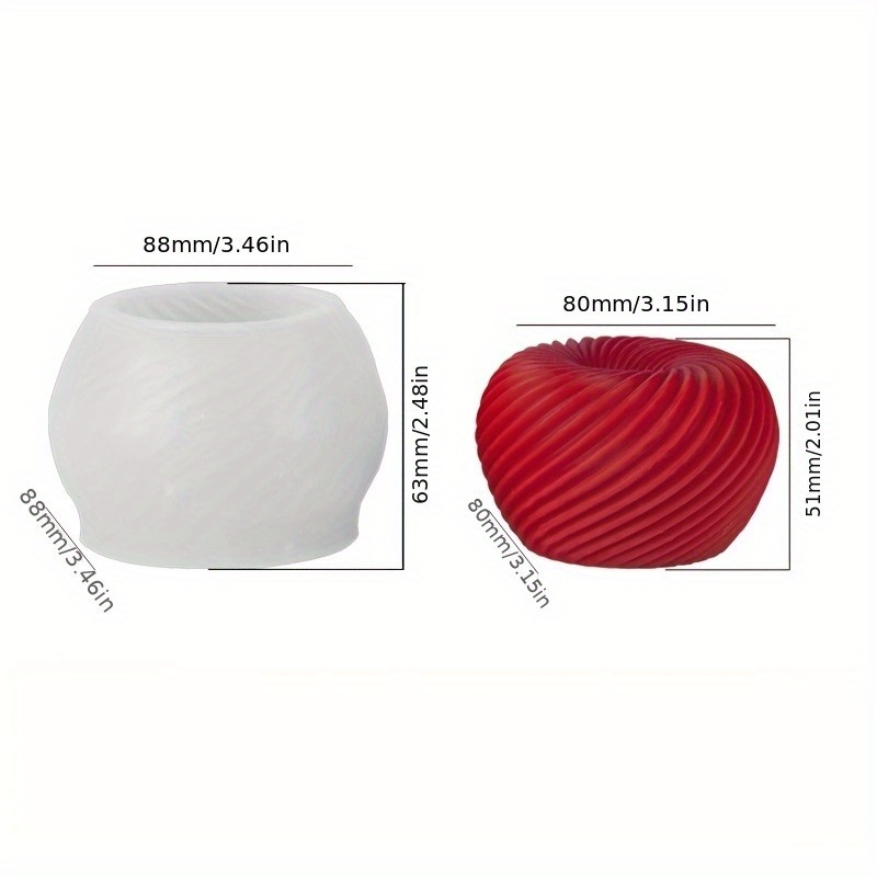 A trendy red apple silicone mo - Candle Making Class recension och pris