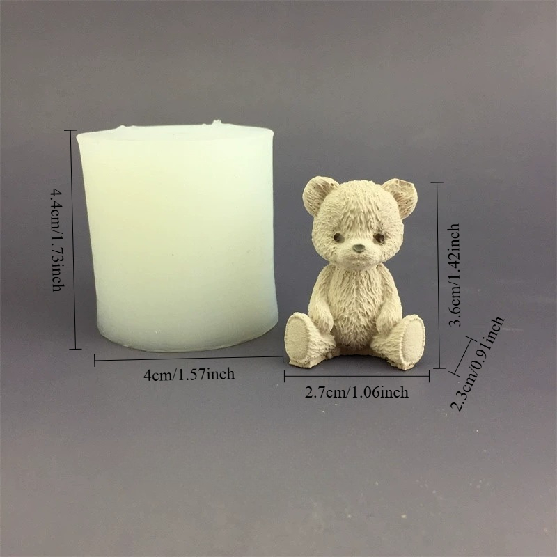 Cute Bear Honey Jar Silicone C - Candle Making Activity recension och pris