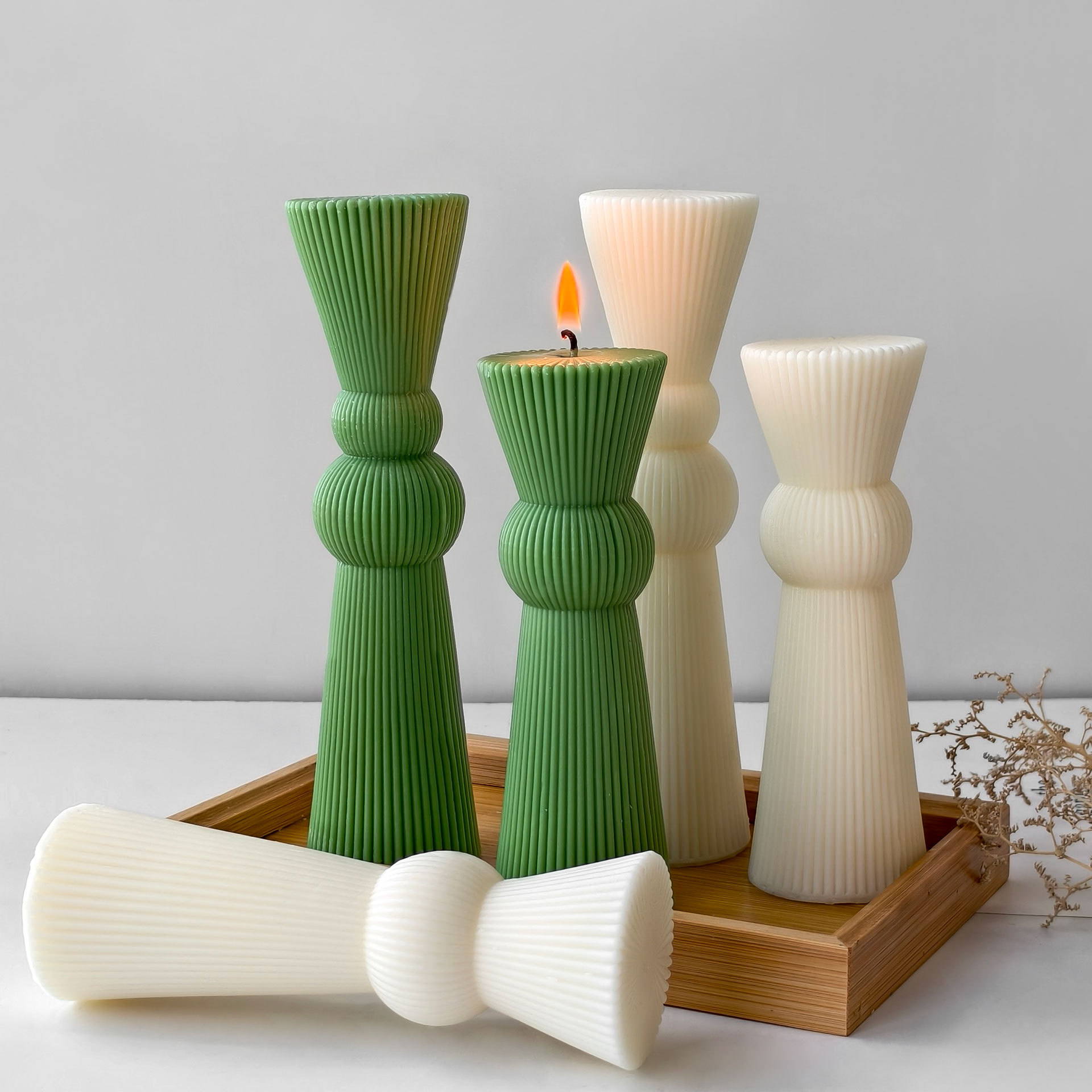 DIY Long Rod Striped Pillar Ca - Candle Making Activity recension och pris