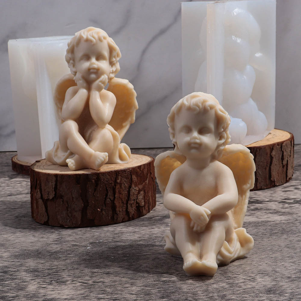 3D Angel Children Silicone Mol - Candle Making Fragrances recension och pris