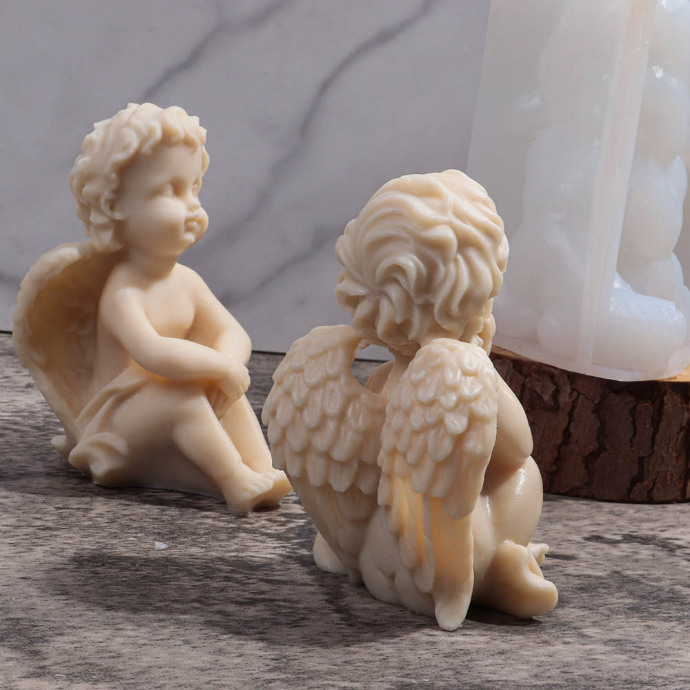 3D Angel Children Silicone Mol - Candle Making Fragrances recension och pris